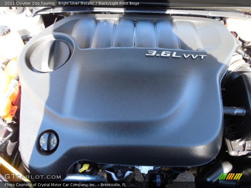 Bright Silver Metallic / Black/Light Frost Beige 2011 Chrysler 200 Touring