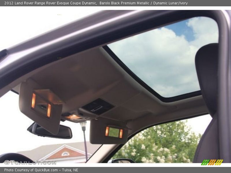 Barolo Black Premium Metallic / Dynamic Lunar/Ivory 2012 Land Rover Range Rover Evoque Coupe Dynamic