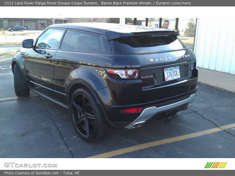 Barolo Black Premium Metallic / Dynamic Lunar/Ivory 2012 Land Rover Range Rover Evoque Coupe Dynamic