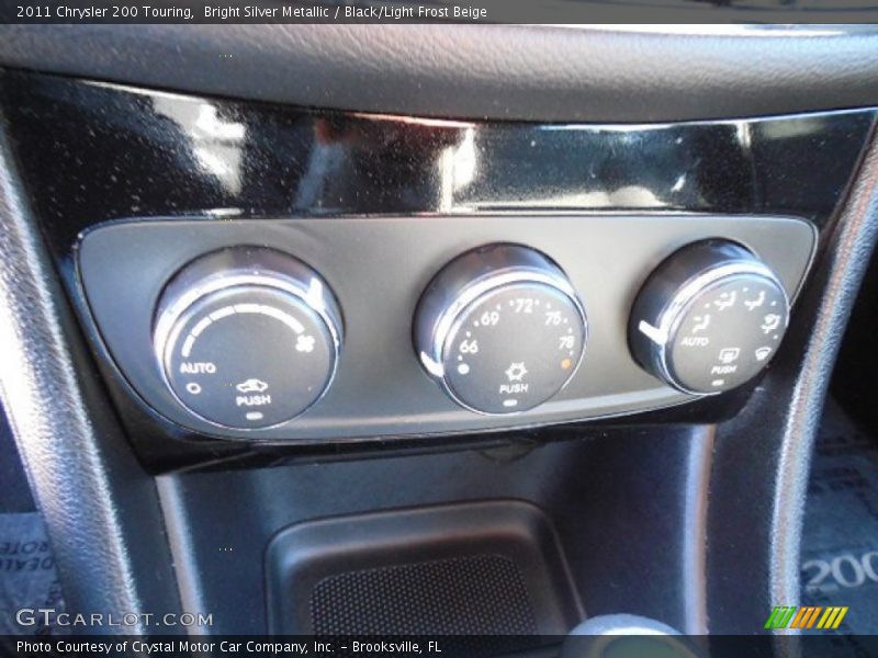 Bright Silver Metallic / Black/Light Frost Beige 2011 Chrysler 200 Touring