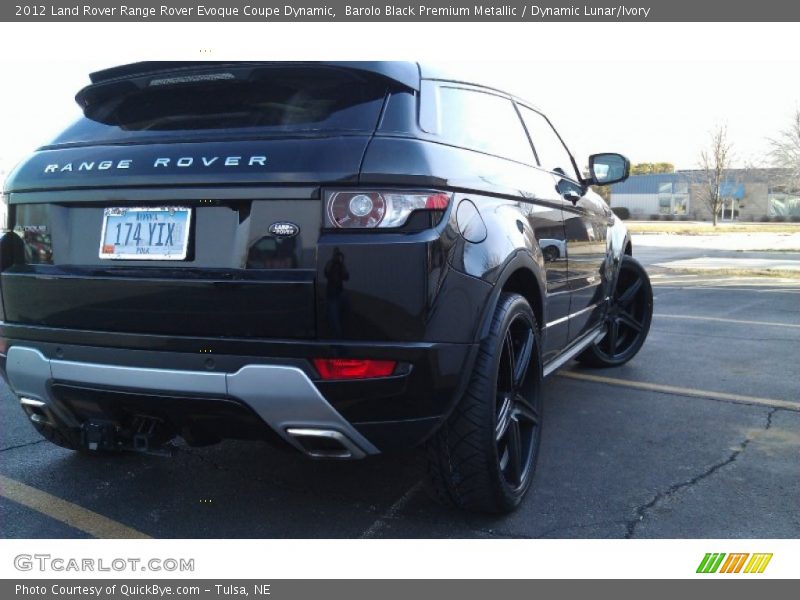 Barolo Black Premium Metallic / Dynamic Lunar/Ivory 2012 Land Rover Range Rover Evoque Coupe Dynamic
