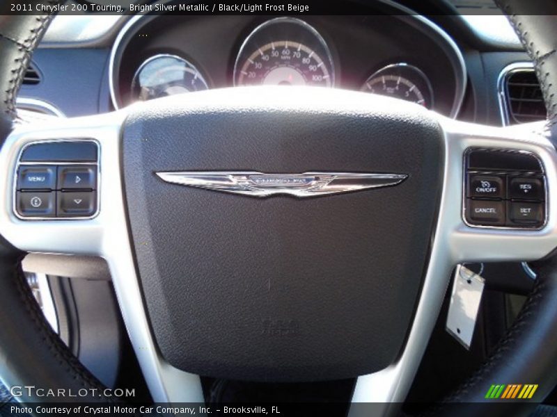 Bright Silver Metallic / Black/Light Frost Beige 2011 Chrysler 200 Touring