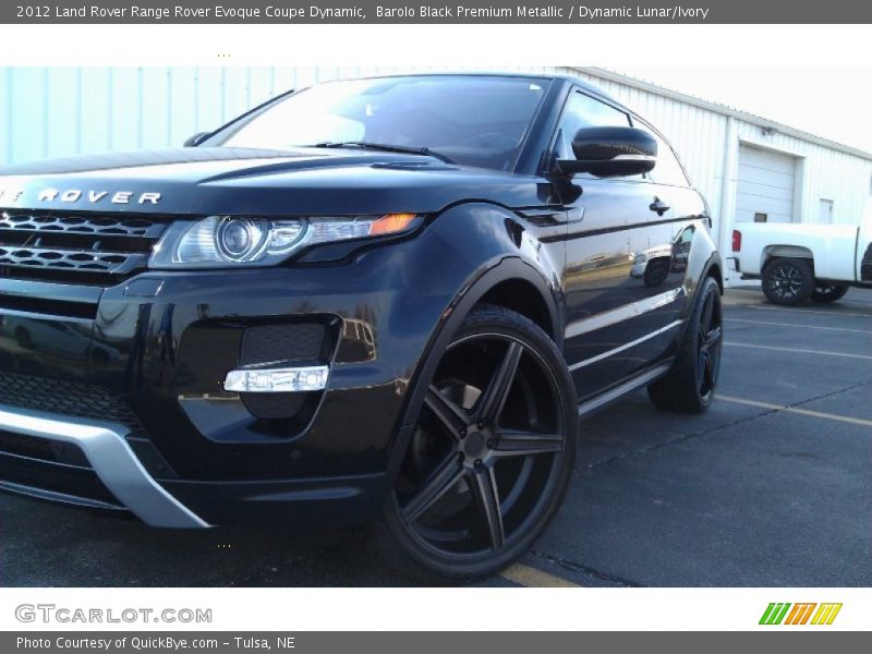 Barolo Black Premium Metallic / Dynamic Lunar/Ivory 2012 Land Rover Range Rover Evoque Coupe Dynamic