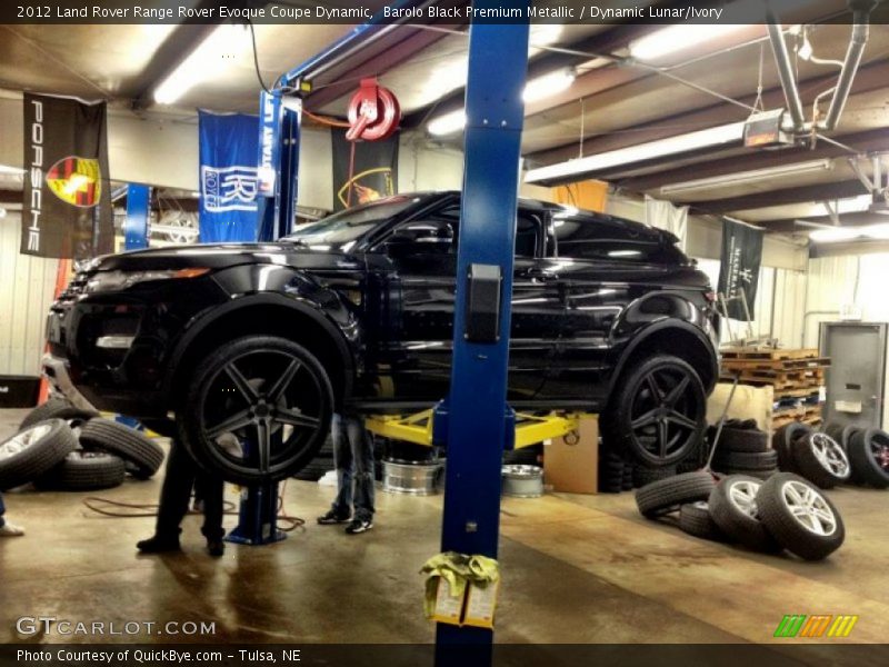 Barolo Black Premium Metallic / Dynamic Lunar/Ivory 2012 Land Rover Range Rover Evoque Coupe Dynamic