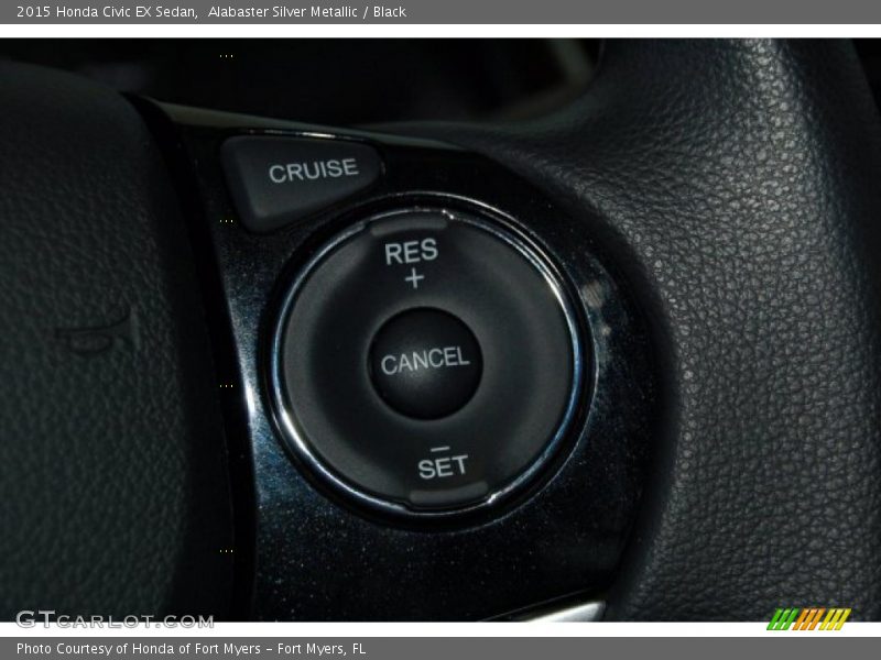 Alabaster Silver Metallic / Black 2015 Honda Civic EX Sedan