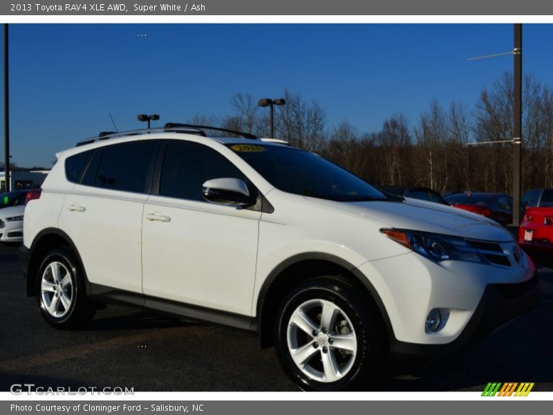 Super White / Ash 2013 Toyota RAV4 XLE AWD