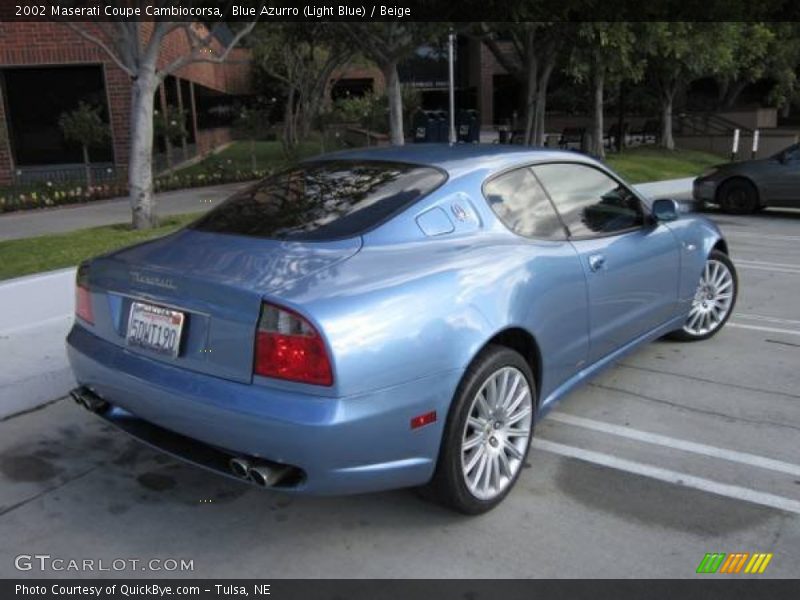 Blue Azurro (Light Blue) / Beige 2002 Maserati Coupe Cambiocorsa