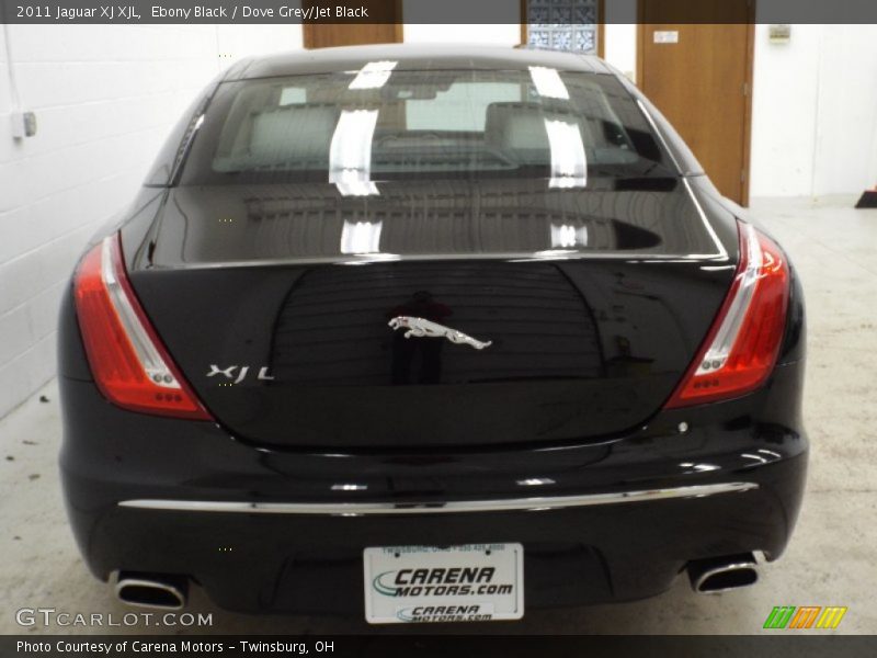 Ebony Black / Dove Grey/Jet Black 2011 Jaguar XJ XJL
