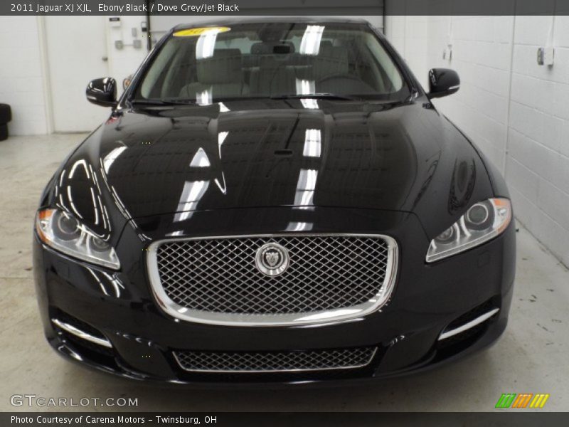Ebony Black / Dove Grey/Jet Black 2011 Jaguar XJ XJL