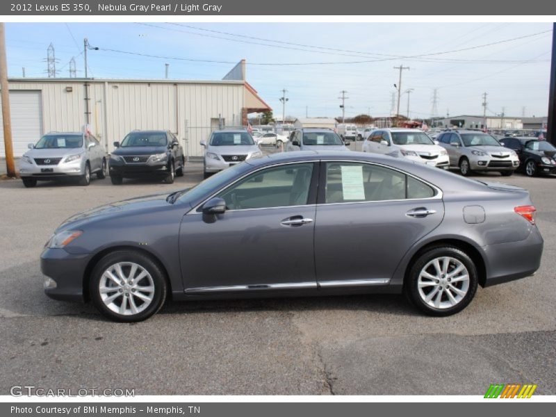 Nebula Gray Pearl / Light Gray 2012 Lexus ES 350