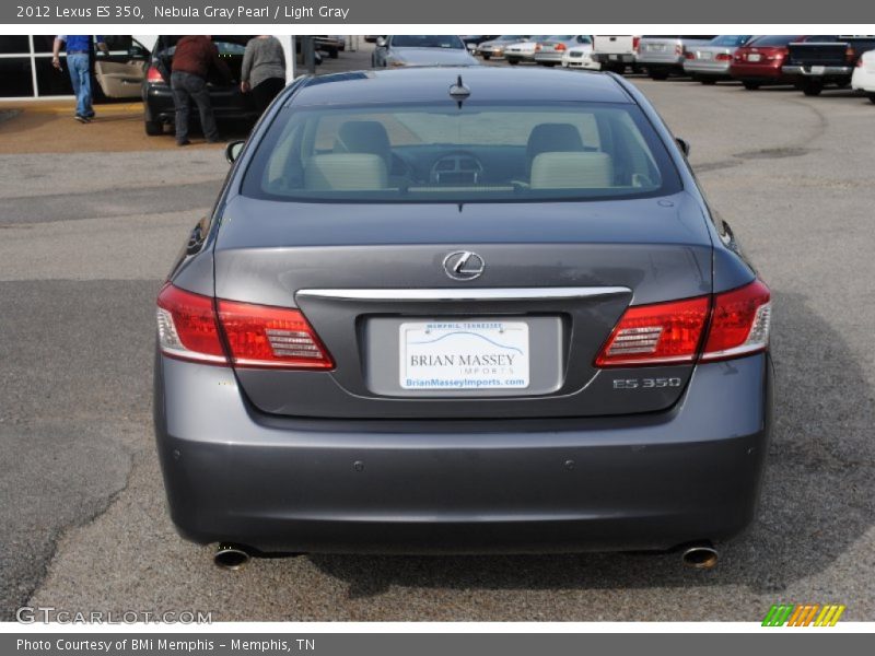 Nebula Gray Pearl / Light Gray 2012 Lexus ES 350