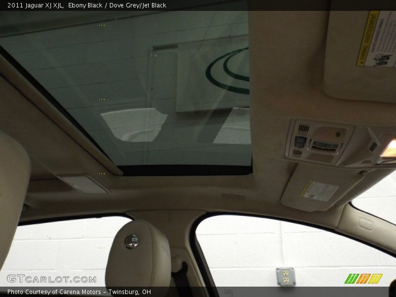 Ebony Black / Dove Grey/Jet Black 2011 Jaguar XJ XJL