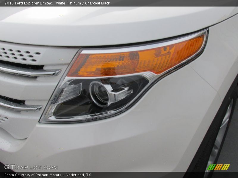 White Platinum / Charcoal Black 2015 Ford Explorer Limited