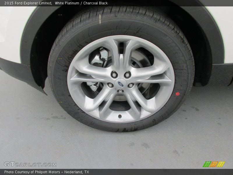 White Platinum / Charcoal Black 2015 Ford Explorer Limited