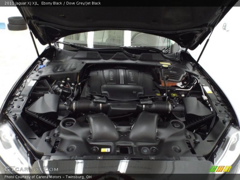 Ebony Black / Dove Grey/Jet Black 2011 Jaguar XJ XJL