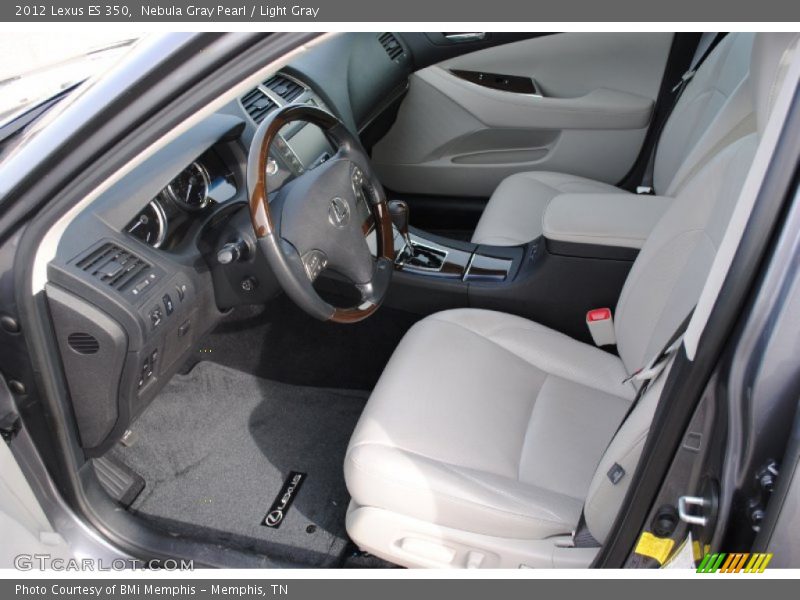 Nebula Gray Pearl / Light Gray 2012 Lexus ES 350