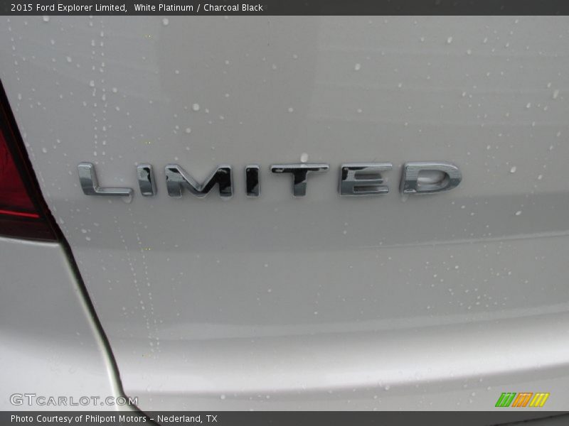 White Platinum / Charcoal Black 2015 Ford Explorer Limited