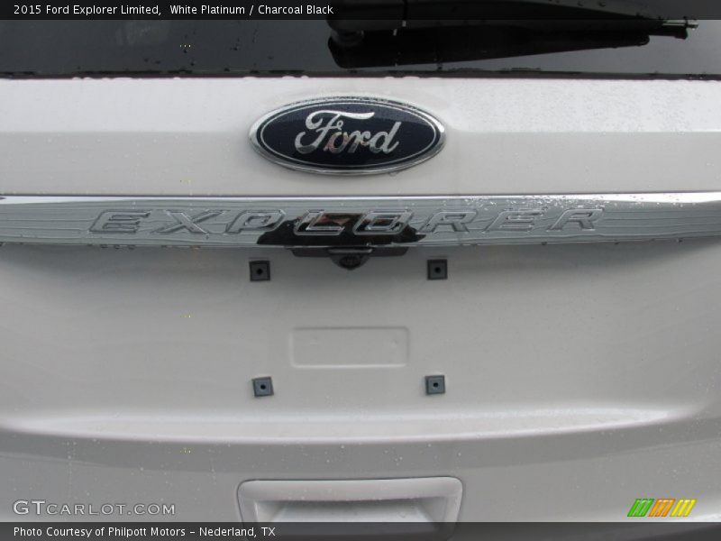 White Platinum / Charcoal Black 2015 Ford Explorer Limited