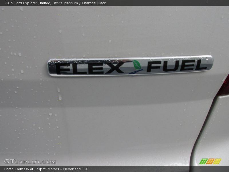 White Platinum / Charcoal Black 2015 Ford Explorer Limited
