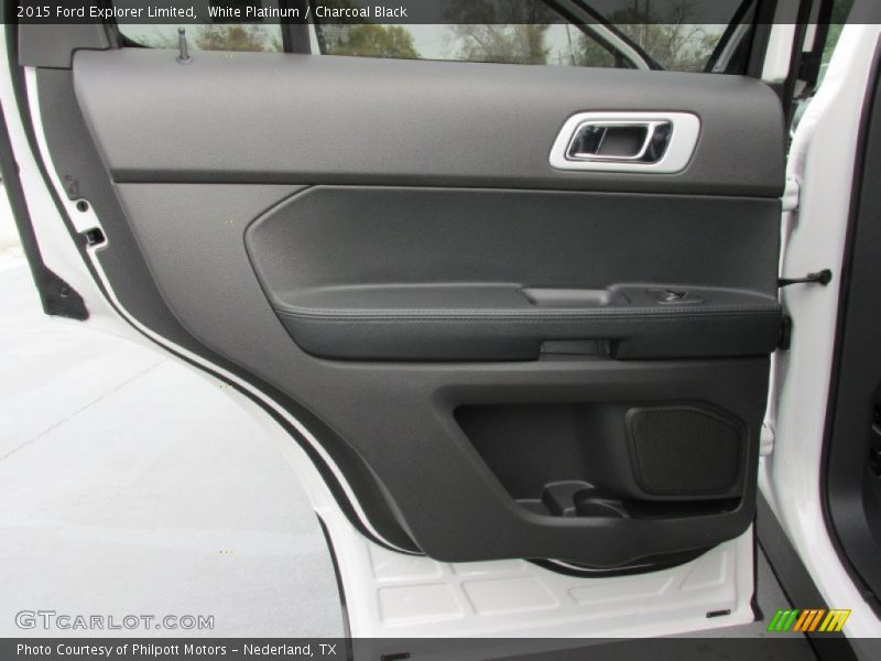 White Platinum / Charcoal Black 2015 Ford Explorer Limited