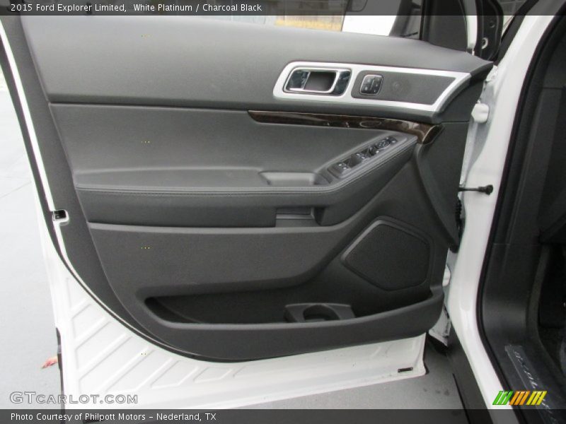 White Platinum / Charcoal Black 2015 Ford Explorer Limited