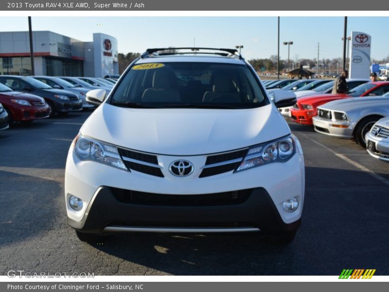 Super White / Ash 2013 Toyota RAV4 XLE AWD