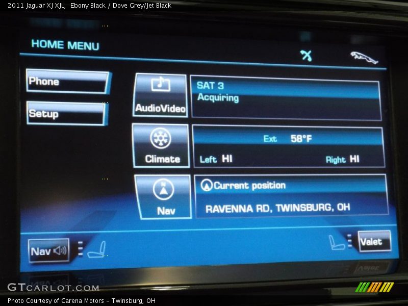 Ebony Black / Dove Grey/Jet Black 2011 Jaguar XJ XJL