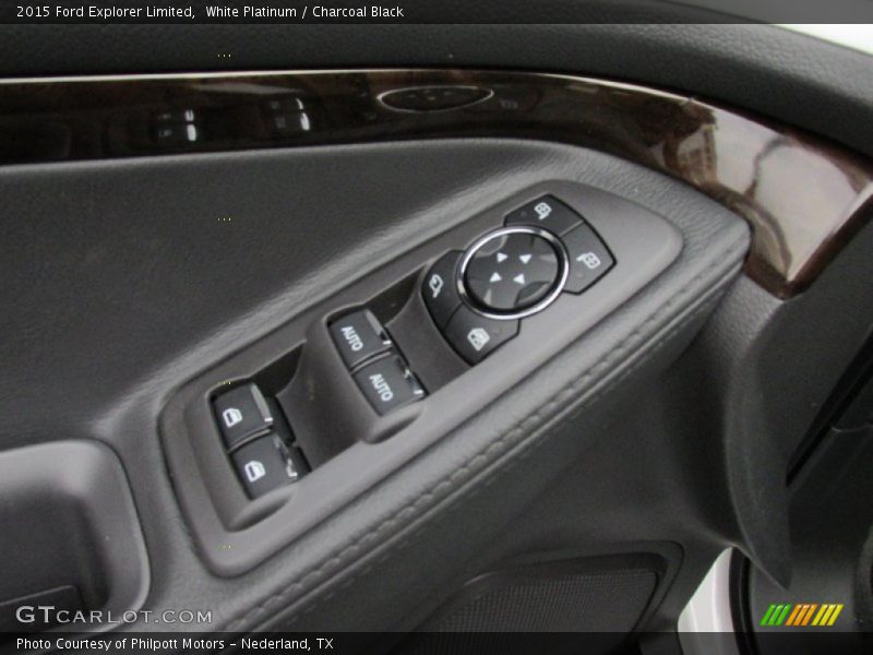 White Platinum / Charcoal Black 2015 Ford Explorer Limited