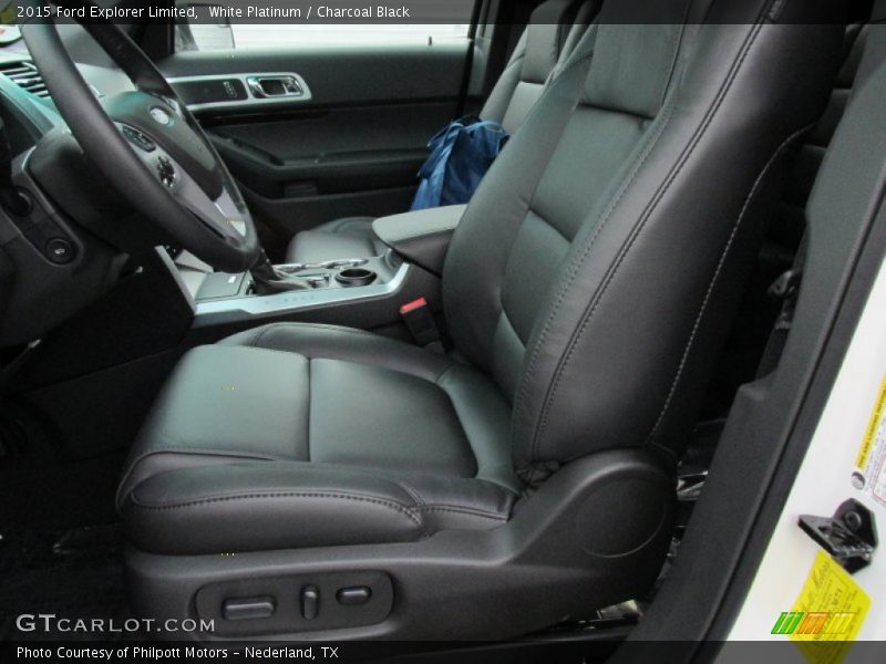 White Platinum / Charcoal Black 2015 Ford Explorer Limited