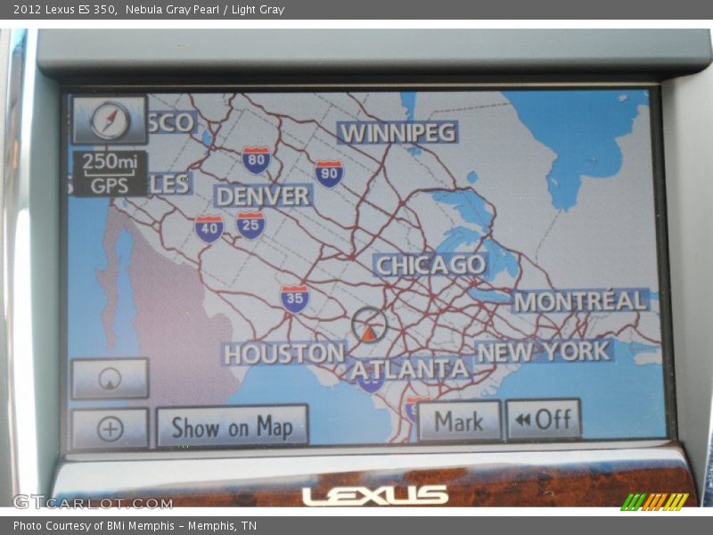 Nebula Gray Pearl / Light Gray 2012 Lexus ES 350
