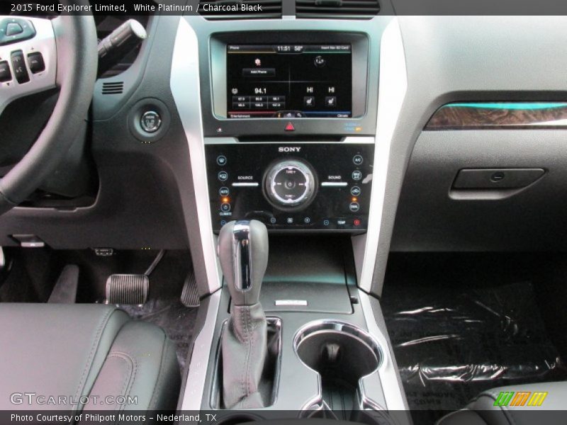 White Platinum / Charcoal Black 2015 Ford Explorer Limited