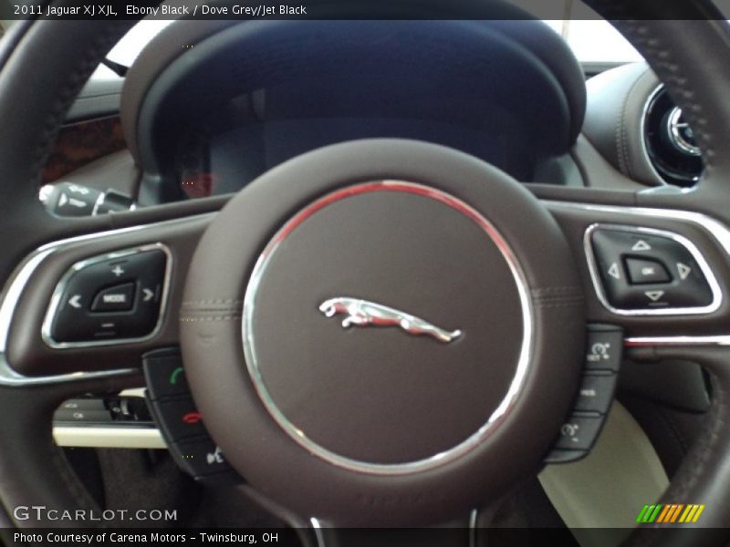 Ebony Black / Dove Grey/Jet Black 2011 Jaguar XJ XJL