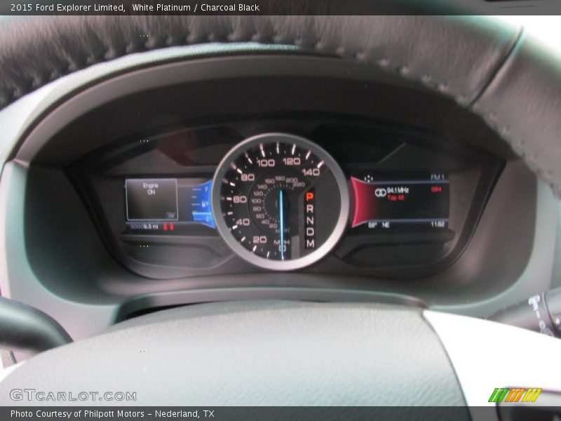White Platinum / Charcoal Black 2015 Ford Explorer Limited