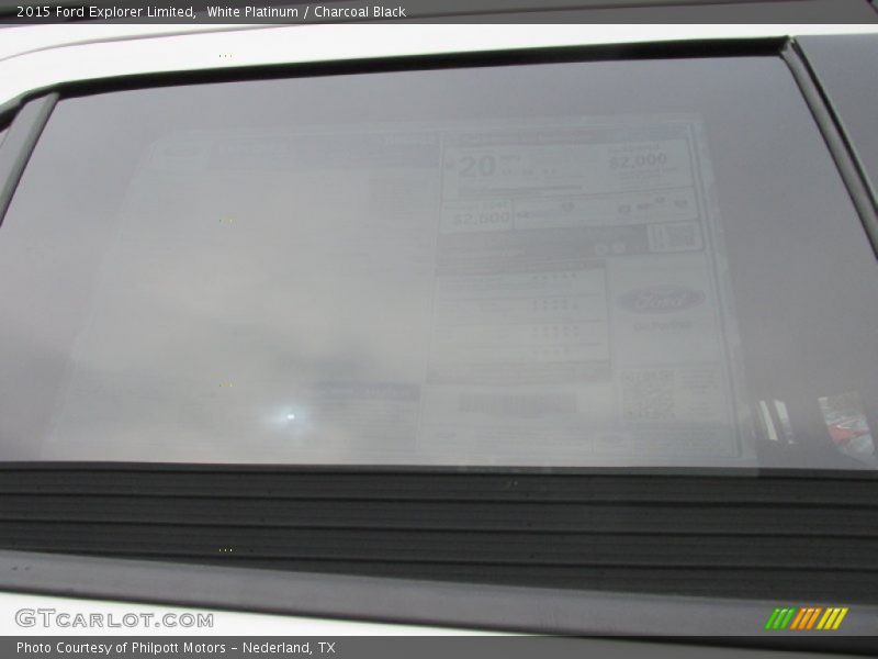 White Platinum / Charcoal Black 2015 Ford Explorer Limited