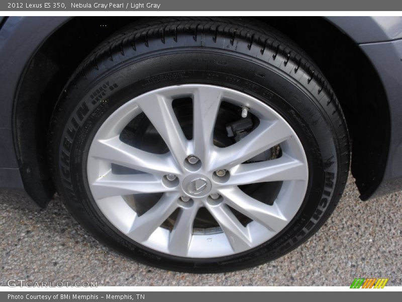 Nebula Gray Pearl / Light Gray 2012 Lexus ES 350