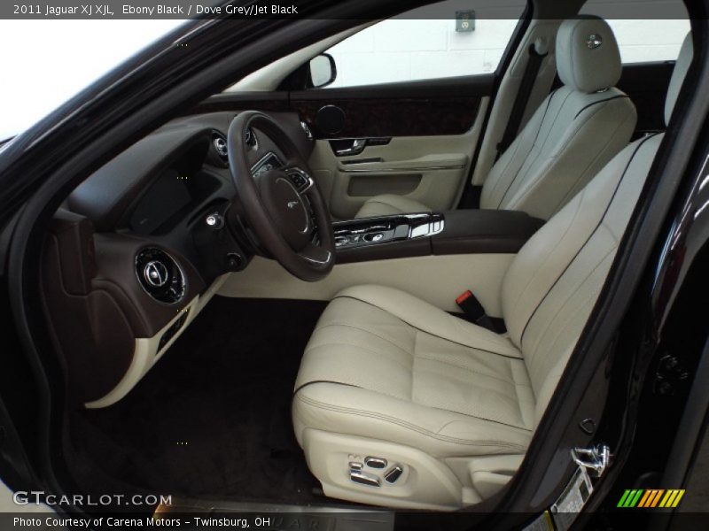 Ebony Black / Dove Grey/Jet Black 2011 Jaguar XJ XJL