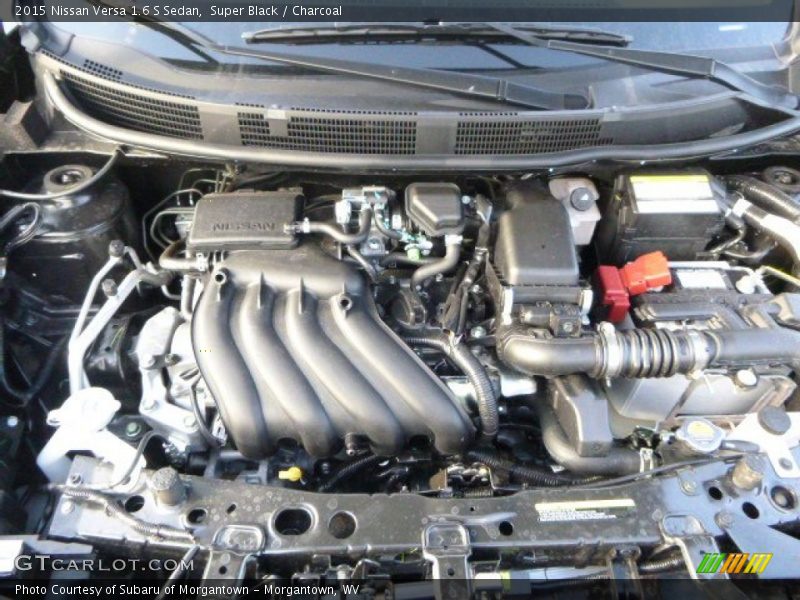 Super Black / Charcoal 2015 Nissan Versa 1.6 S Sedan