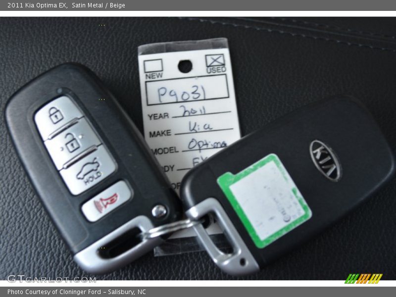 Satin Metal / Beige 2011 Kia Optima EX