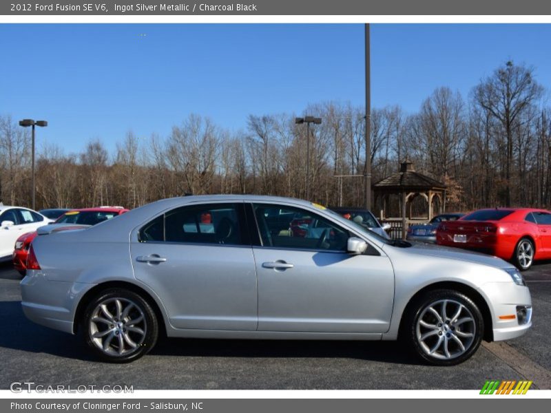 Ingot Silver Metallic / Charcoal Black 2012 Ford Fusion SE V6