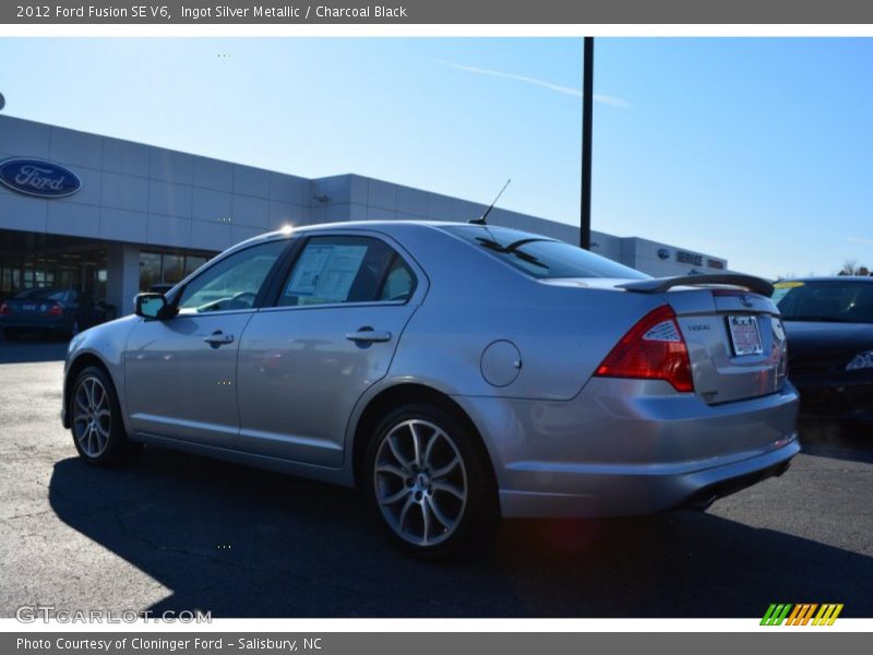 Ingot Silver Metallic / Charcoal Black 2012 Ford Fusion SE V6