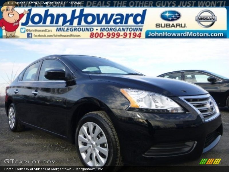 Super Black / Charcoal 2014 Nissan Sentra S