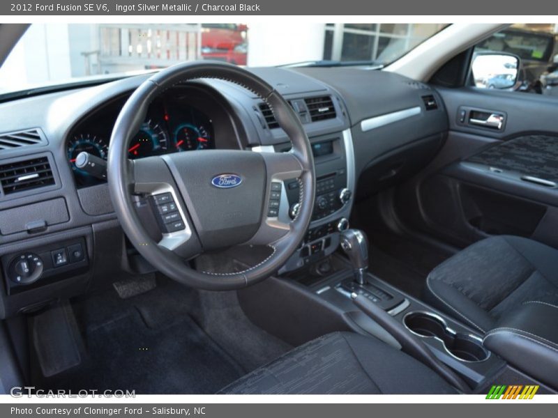 Ingot Silver Metallic / Charcoal Black 2012 Ford Fusion SE V6