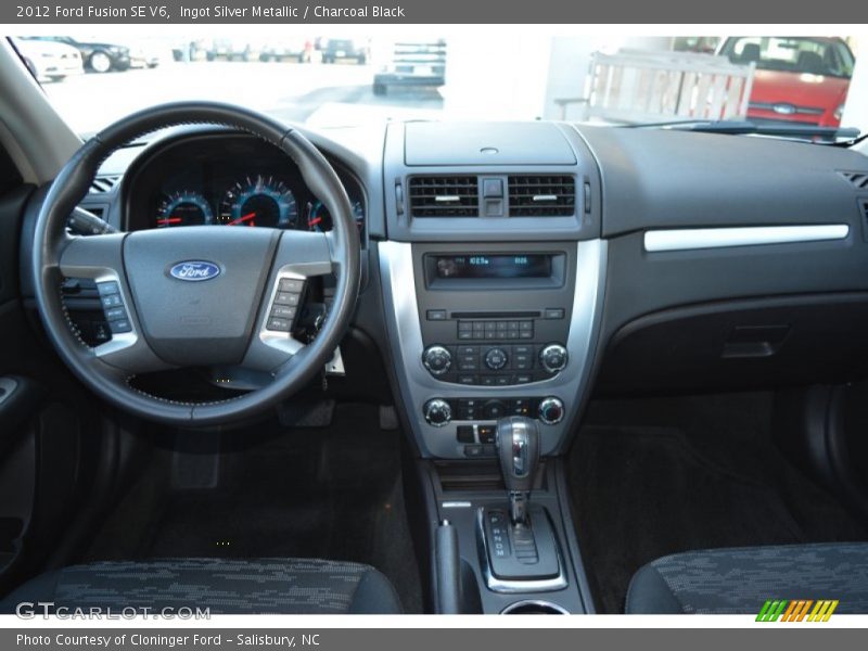Ingot Silver Metallic / Charcoal Black 2012 Ford Fusion SE V6