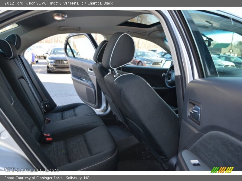 Ingot Silver Metallic / Charcoal Black 2012 Ford Fusion SE V6
