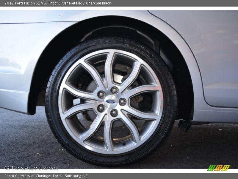 Ingot Silver Metallic / Charcoal Black 2012 Ford Fusion SE V6