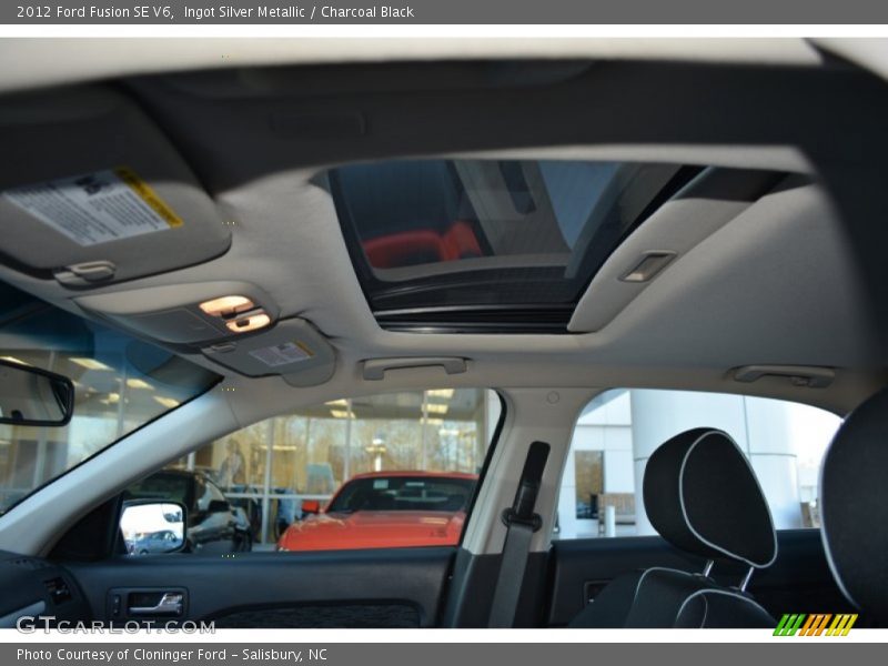 Ingot Silver Metallic / Charcoal Black 2012 Ford Fusion SE V6