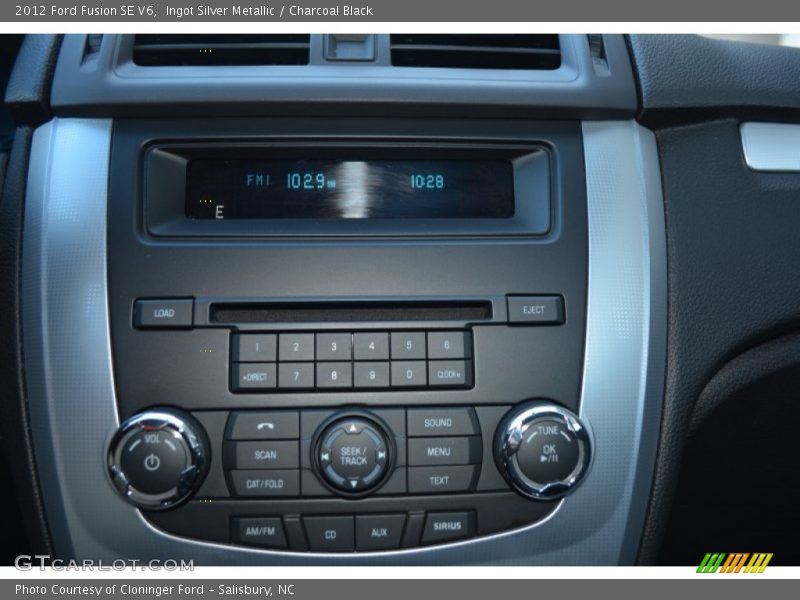 Ingot Silver Metallic / Charcoal Black 2012 Ford Fusion SE V6