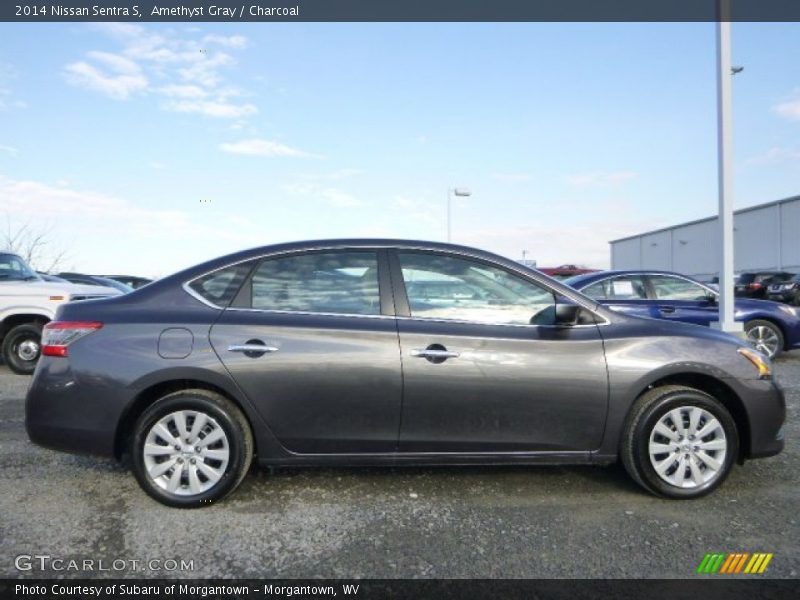 Amethyst Gray / Charcoal 2014 Nissan Sentra S