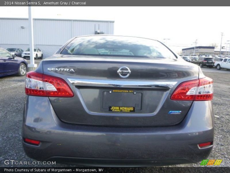 Amethyst Gray / Charcoal 2014 Nissan Sentra S