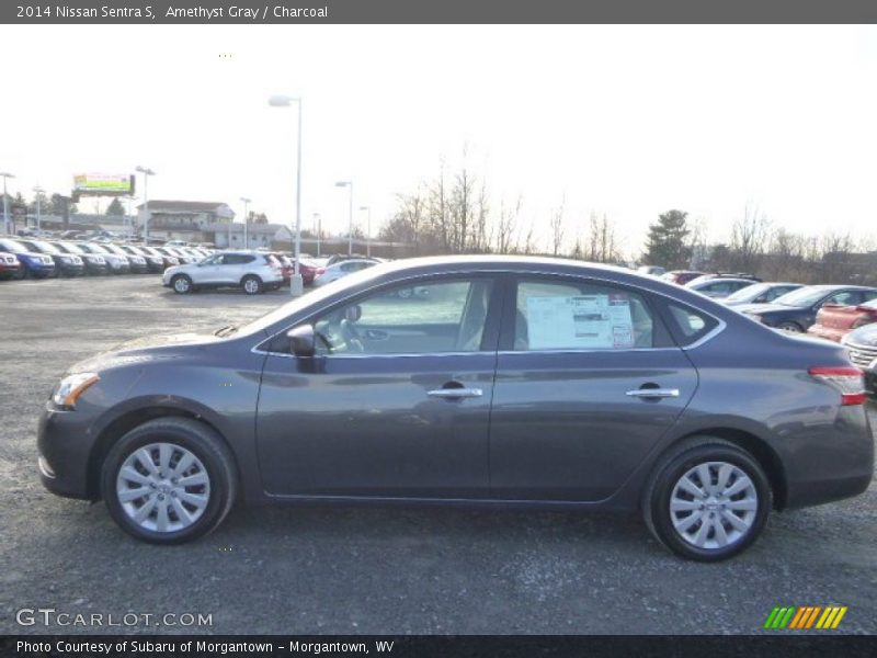 Amethyst Gray / Charcoal 2014 Nissan Sentra S